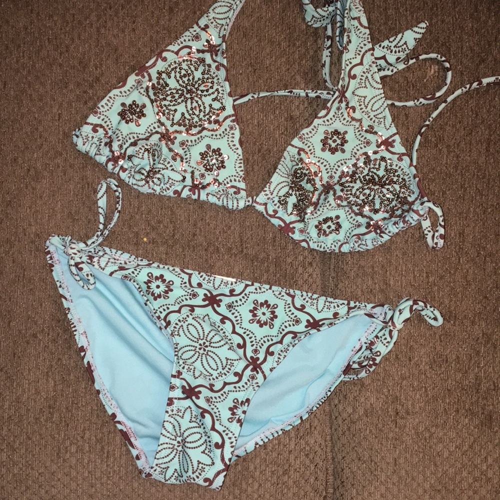 Adorable sequin bikini